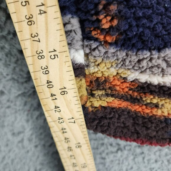 Marissa Olivia Sweater Aztec Multicolor High Pile Fleece1/4 Zip Pullover - Picture 7 of 9